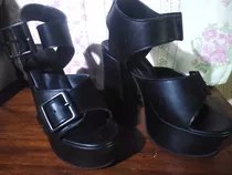 Sandalias Zapatos Plataformas Mujer Dama Taco Palo 