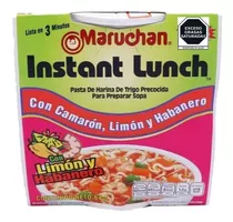 Sopa Instantanea Maruchan Con Camarón,limon Y Habanero 64 Gr