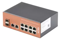 Switch Industrial Poe+ No Administrable De 8 Puertos 