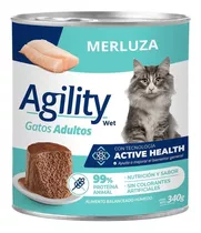 Alimento Húmedo Agility Para Gato Adulto Sabor Merluza En Lata De 340 g