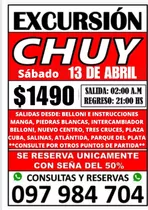 Excursion Al Chuy Sábado 13 De Abril De 2024