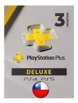 Tarjeta Psn Playstation Plus Deluxe 3 Meses Region Chile