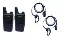 2 Radio Portatil Wln Kd-c1 + 2 Manos Libres