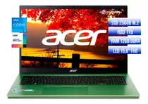 Portatil Acer Intel Core I5 1235u Ssd 256gb+ Hdd1tb Ram 12gb