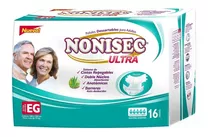 Pañales Para Adultos Descartable Nonisec Ultra Talle Eg 16un Talle Extra Grande