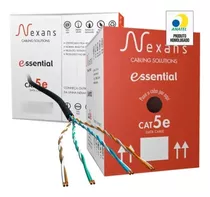 Cabo De Rede Cat5e Nexans 24 Awg 100% Cobre 305 Metros Preto