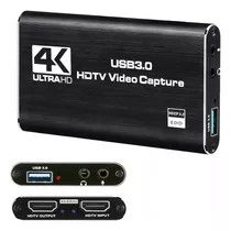 Micrófono De Audio Hdmi, 4k Ultra Hd Capture Usb 3.0