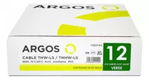 50 Metros Cable Cobre Thw-ls Cal 12 100% Cobre Argos