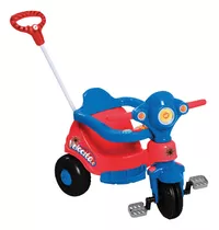 Triciclo Infantil Carrinho Passeio Velocita Azul E Vermelho