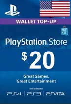 Tarjeta Playstation Psn Card $20 Usa - Entrega Inmediata