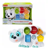 Brinquedo Infantil Urso Polar Figuras Coloridas Fisher Price