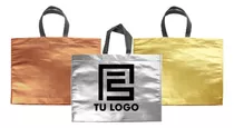 100 Bolsas Metalizadas Personalizadas Con Logo 40x45x10cm