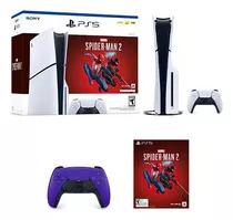 Pack 2 + Consola Ps5 Slim Marvels Spider-man Mando Ps5 Duals