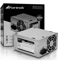 Fonte De Computador Pc Atx 200w Real 20+4p Pws-2003 Fortrek