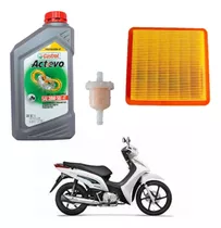 Kit Service Honda Biz C 125 Castrol  + Filtro Aire Wega