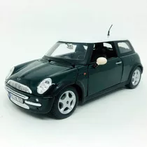 Miniatura Carro Mini Cooper Verde Escuro 1:24 Maisto 31219