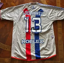 Camiseta De San Lorenzo Signia Gris #13 Abreu 2000/2001