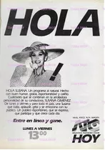 Clipping_publicidad  Hola Susana  Susana Gimenez_año 1987