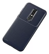 Funda Fibra De Carbono V2 Compatible Con Nokia 6.1 Plus