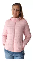 Campera Canelón Nylon Ultraliviana Rosa