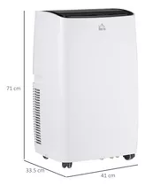 Homcom 14,000 Btu Portable Air Conditioner Remote 24hr Timer