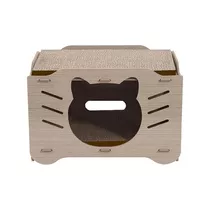 Cama Casa - Rascador Para Gatos Madera Xl Cueva De Gatos