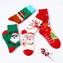 Calcetines Medias Calcetas De Navidad Navideños 