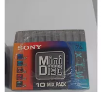 Pack 10 Md Mini Disc Sony Neige 80 Minutos  Novo Lacrado