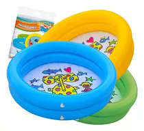 Piscina Infantil Inflavel 2 Anéis 28 Litros Bebe Mar Praia