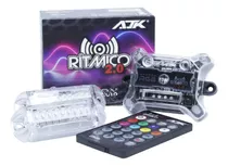 Kit Luces Strobo Audioritmico Rgb 3w Ajk Con Control Remoto