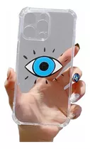 Funda Para iPhone 13 Transparente Antishock Ojo Turco