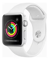 Apple Watch  Series 3 (gps) - Caixa De Alumínio Prateado De 42 Mm - Pulseira Esportiva Branco