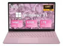 Laptop Auusda Intel N95 32gb Ram 1tb Ssd Windows 11 Pink