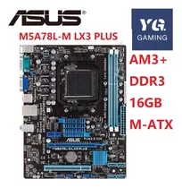 Placa Asus M5a78l-m 01 Processador Am3+ 2 Memorias Ddr3 4gb 