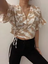 Blusa Camisa Para Atar, Varias Estampas, Verano 