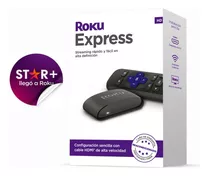 Roku Express (modelo 2024) Streaming Netflix, Star+, Youtube