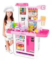 Cocina Grande Nevera Kitchen Sonidos Agua 50 Accesorios