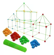 Kit Construcción 88pcs Carpa Casa Túnel Armable Para Niños