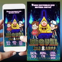 Convite Digital Gravity Falls