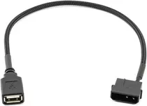 Cable Adaptador Con Funda Usb Hembra A 4 Pines Molex