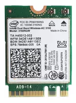 Placa Intel Wifi Wireless-ac Dual Band 3160ngw Ngff M.2 - Hp