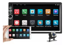 Radio Auto Pantalla Touch Bluetooth  2 Din Cámara Retroceso 