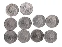 Colección  Moneda 10 Pesos Heptagonal  Hidalgo 1974 A 1985