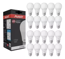 Kit 20 Lâmpada Led 15w Bulbo E27 6500k Branco Frio Cor Da Luz Branco-frio 110v/220v