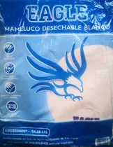 Mameluco Desechable Blanco Marca Eagle Con Cierre 