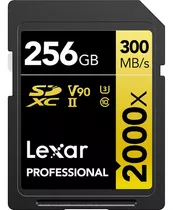 Cartão De Memória 300mb/s Lexar Sd Xc 256gb Uhs-ii 2000x