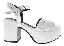 Sandalias Mujer Zapatos Cruzada Plataforma Liviano 9 Cm 390l