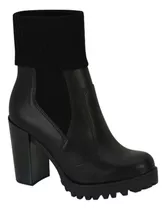 Bota Mujer Moleca Acceso Textil Taco Columna Pampashop