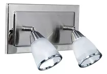 Aplique 2 Luces Ancona Cabezal Movil Apto Led G9 Ideal Baño