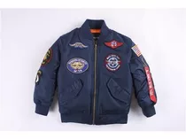 Top Gun Chaqueta Bomber Engrosada Para Otoño E Invierno